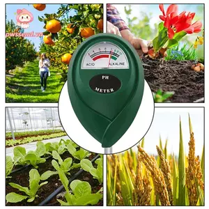 Máy kiểm tra độ ẩm PWSEND, Phát hiện độ ẩm Máy đo độ ẩm đất kim đơn PH, Bộ đất thực vật màu xanh đậm Làm vườn