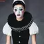 THEGIRL8B Xiếc Chú Hề Cổ Xù, Cổ Xù Cổ Điển Có Thể Tháo Rời, Trang Phục Victoria Sang Trọng Cosplay Retro Phục Hưng Cổ Giả Carnival