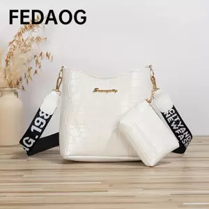 FEDAOG 2 Túi Đeo Ngang, Túi Đeo Vai Nữ Cá Sấu Da PU, Túi Messenger Dung Tích Lớn Chất Lượng Cao Nữ