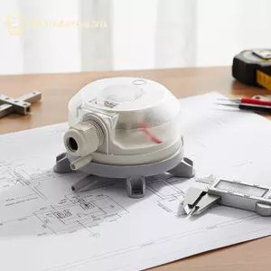 Bộ điều khiển áp suất không khí GE 65mm với cơ chế SPDT Lý tưởng cho hệ thống HVAC Quản lý luồng không khí VN