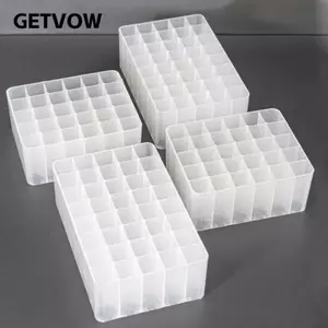 Hộp đựng bút đánh dấu GETVOW, 12 / 24 / 30 / 40 / 48 / 80 / 100 Khe đựng bút dung lượng lớn, Dụng cụ sắp xếp bàn đa chức năng đơn giản