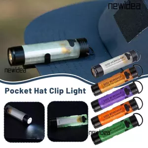 NEWIDEA Chìa Khóa Kẹp Ánh Sáng, Ánh Sáng Mạnh Độ Bền Dài Bỏ Túi Đèn Pin Mini, Móc Từ Tính Nhẹ Có Thể Sạc Lại Kẹp Hợp Kim Đèn Pin LED Đêm