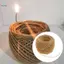 Kohaku Nâu Hữu Cơ Gai Dầu Nến Wick Sáp Ong Lớp Phủ Dây Sáp Sợi Để Làm Nến DIY Khuôn Nến Tiếp Liệu Hàng Thủ Công Thơm
