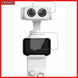 Tấm bảo vệ màn hình YRBWD, Phim ống kính kính kính cường lực HD, Phim bảo vệ chống trầy xước cho phụ kiện máy ảnh Insta360 Luna Ultra Gimbal