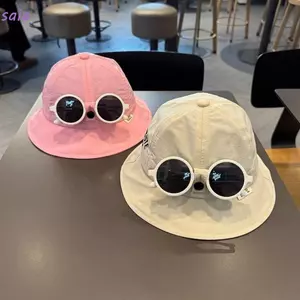 Mũ lưỡi vịt SAIA, Chất liệu lưới vành mềm Mũ bóng chày cho bé, Thiết kế có thể gập lại Kính râm có thể tháo rời Mũ bóng chày trẻ em Mùa hè
