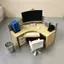 Mini Nhựa Văn Phòng Ghế Trang Trí Thực Tế Nhà Búp Bê Để Bàn Cảnh Trang Trí Cho Gia Đình Học Bàn Trang Trí Quà Tặng Nhỏ