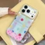 Ốp điện thoại chấm bi đầy màu sắc mạ vàng cho iPhone 17 Pro Max 16 15 14 Vỏ bảo vệ chống sốc