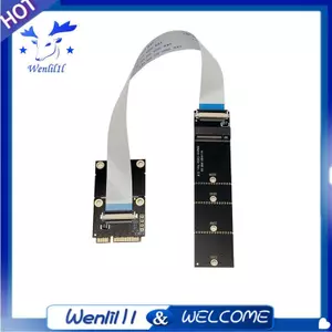 MINI PCIE đến M. Cáp nối dài 2 NVMe- Thẻ Wifi MINI PCI-E sang M. 2 Thẻ chuyển đổi SSD NVME Hỗ trợ 2230 2242 2260 2280 SSD