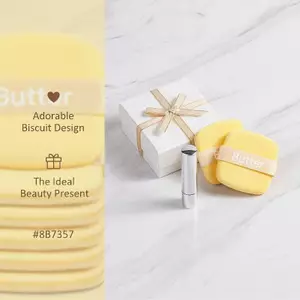 Butter Biscuit Air Cushion Puff Super Soft Bes Bigger Khi gặp phải Water Liquid Foundation Công cụ trang điểm là hai mặt mới