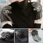 JVSUB Thổ Cẩm, Tua Rua Dài Cổ Điển Epaulette, Kim Cương Giả Tinh Tế DIY Mạ Điện Vai Trang Sức Nam Nữ