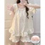 Bộ đồ lót ngực nữ Bộ đồ dài hai mảnh Trang phục trong nhà mềm mại hàng ngày cho thời gian nghỉ ngơi mùa hè
