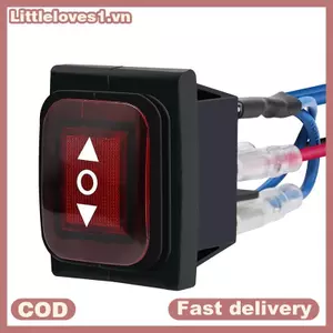 Littleloves1 Công tắc lùi Công tắc bật tắt chống nước có dây 6 chân Công tắc động cơ điều khiển 3 vị trí Nguồn điện bền VN
