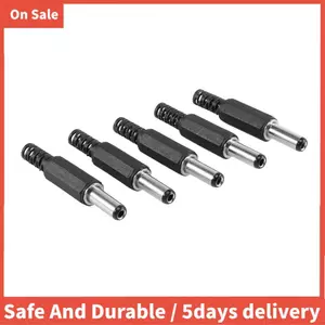 5 Chiếc 5.5 Mm X 2.5 Mm Nam Jack DC Cắm Điện Ổ Cắm Jack Adapter Adapter Đầu Nối Adapter