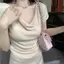 Áo thun ngắn tay dệt kim màu trơn mùa hè Slim-Fit Slim-Fit Slimmer Look Gentle