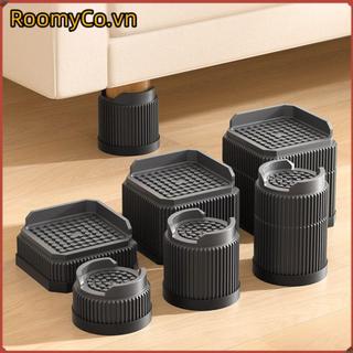 Tấm lót chân nội thất ROOMYCO, Tấm nâng giường tròn hạng nặng, Tấm nâng giường vuông chống trượt có thể điều chỉnh chất lượng cao Chân ghế Sofa