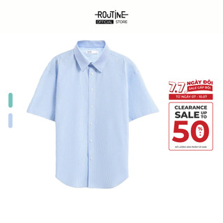 Áo Sơ Mi Nam Tay Ngắn Kẻ Sọc Form Loose - Routine 10S25SHS017
