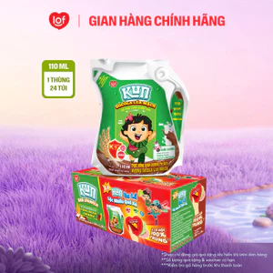 Sữa lúa mạch socola KUN thùng 24 túi x 110ml