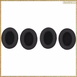 4 Miếng Đệm Tai 95x75mm Cho Tai Nghe Bao Da Bọt Biển Mềm Thay Thế Đệm Bọt Biển