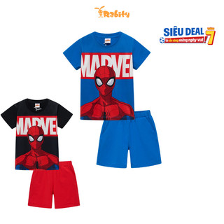 Đồ bộ thun tay ngắn Spider-Man Marvel bé trai Rabity 560.903