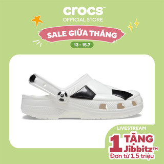 Giày Clog Trẻ Em Crocs Toddler Soccer Ball - White/Black - 210023-103