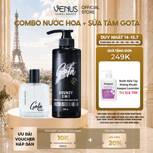 Combo Nước hoa và Sữa tắm Nam Gota 2in1 hương thơm sang trọng, bản lĩnh