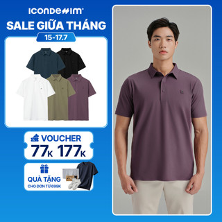 Áo Polo Nam ProCool New Gen ICONDENIM, công nghệ hạt làm mát, vải Cool Fabric độc quyền co giãn giữ form tốt PLID0228