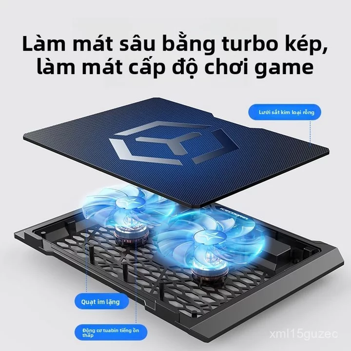 Đế tản nhiệt laptop Cooler Ice S511 kèm chân đế nâng cao cho laptop chơi game chạy cực êm bán chạy chính hãng