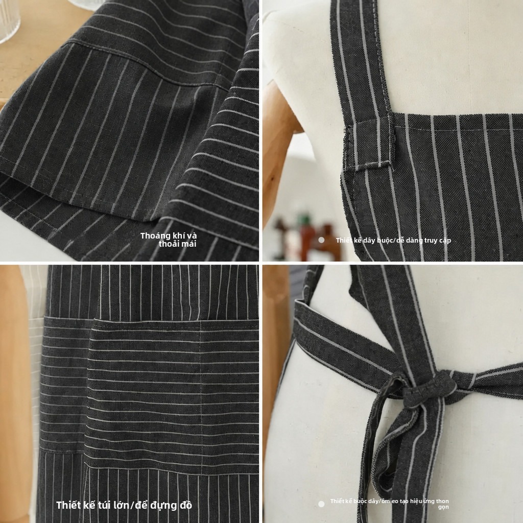 2026 Tạp dề cổ dây phong cách Nhật Bản mới, Unisex, Thích hợp cho nhà bếp gia đình, nhà hàng, nấu ăn và làm việc (Smock / Thắt lưng) | BigBuy360 - bigbuy360.vn