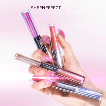 SheenEffect Quang Thạch Anh Hai Đầu Lip Glaze Không Chuyển Gương Lấp Lánh Ánh Sáng Nước Son Bóng Kép Mục Đích Trang Điểm Môi