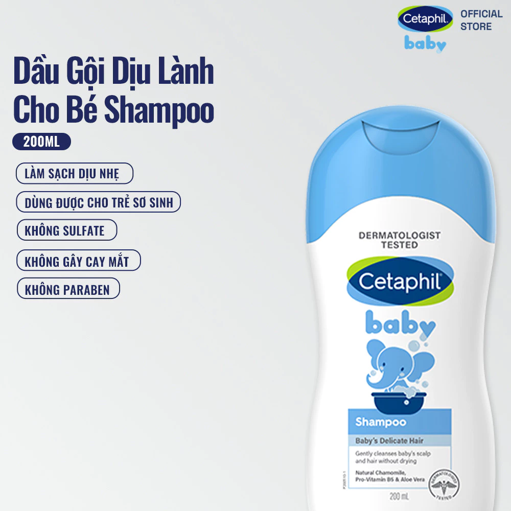 Dầu gội dịu lành Cetaphil Baby Shampoo 200ml