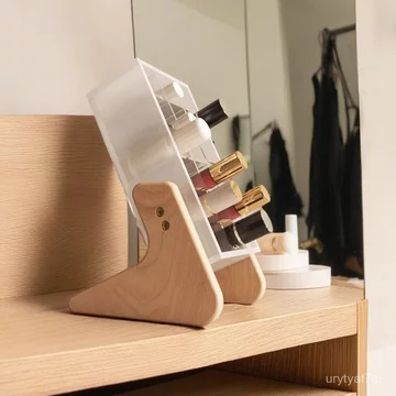 Hộp đựng son môi bằng acrylic có nhiều ngăn để đựng son môi, son bóng và son dưỡng môi, một vật dụng trang trí bàn làm v