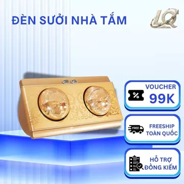 LQ-Đèn sưởi nhà tắm 3 bóng 2 bóng, Đèn sưởi nhà tắm Bóng đèn sưởi phòng tắm chính hãng