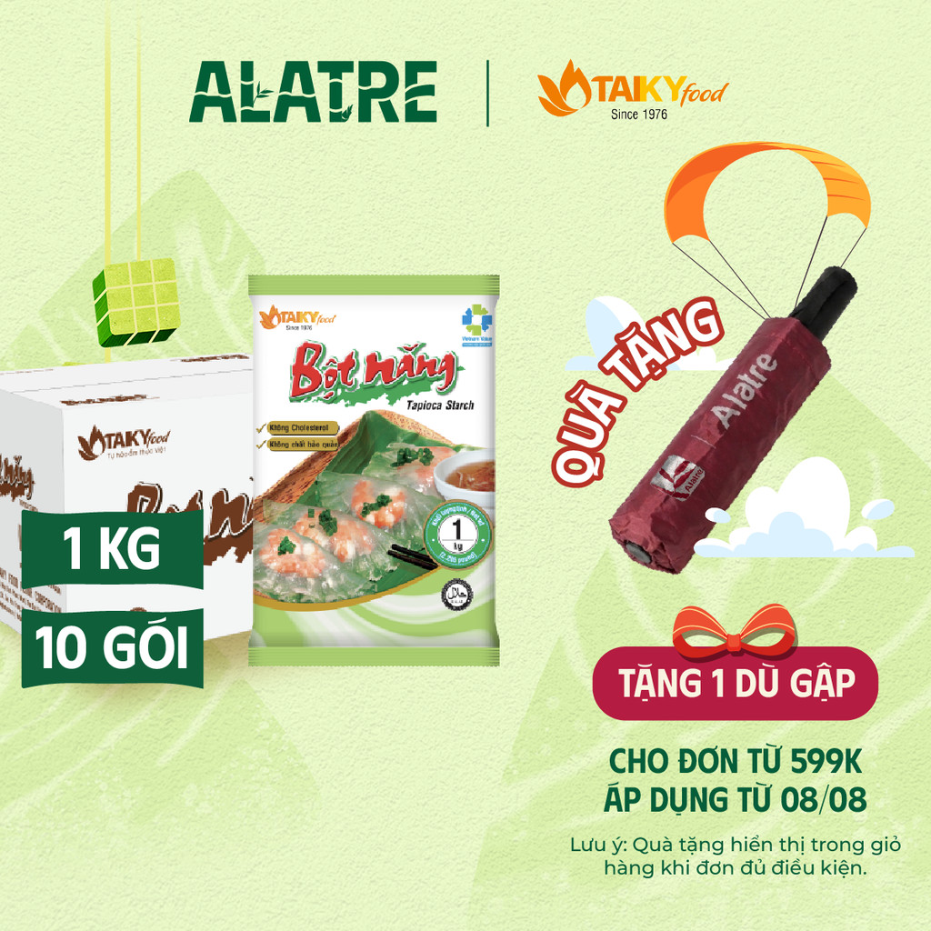 Thùng bột năng Tài Ký 1kg x 10 gói – Nhà phân phối Alatre