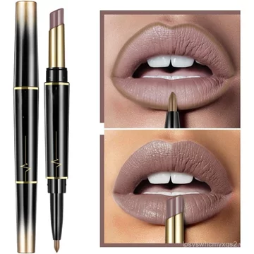 Combo Son môi lâu trôi XIRUJNFD 16 màu, Bộ lót môi và Son môi hai đầu, Son môi bền lâu 24 giờ chống thấm nước, Son môi mờ (#1)