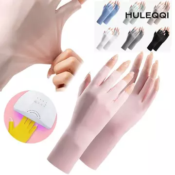 Găng Tay Chống Nắng HULEQI, Đèn Led Chống Tia UV Găng Tay Vẽ Móng Tay, Làm Móng Tay Chống Bức Xạ Bảo Vệ Da Ngón Tay Bảo Vệ Tia UV Móng Tay Nghệ Thuật Găng Tay Tăng Cường Móng Tay