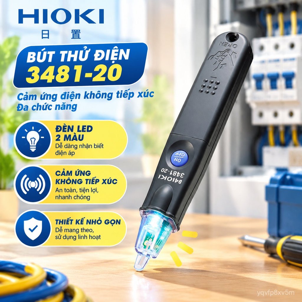 Bút thử điện Hioki 3481-20 cảm ứng không chạm, đèn 2 màu an toàn | Shopee Việt Nam