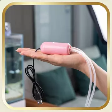 (COD) Máy bơm không khí USB Bể cá Máy nén khí im lặng Bể cá Máy tạo oxy Mini cầm tay Máy sục khí oxy Phụ kiện bể cá