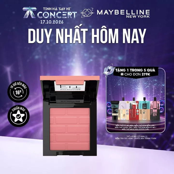 Phấn má hồng mịn lì chuẩn màu Maybelline Fit Me Blush 4.5g