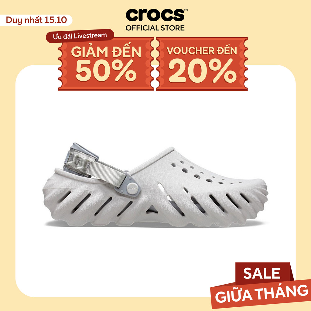 Giày Clog Unisex Crocs Echo - Atmosphere - 207937-1FT