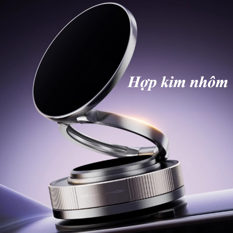 Giá Đỡ Điện Thoại Ô Tô Từ Tính 360° - Đế Hút Chân Không, Điều Chỉnh Linh Hoạt, Chống Rung Hiệu Quả
