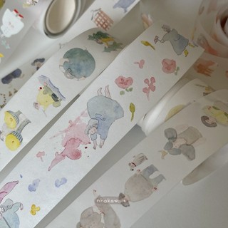 Washi tape PET tape chiết Dodolulu tổng hợp nhiều mẫu