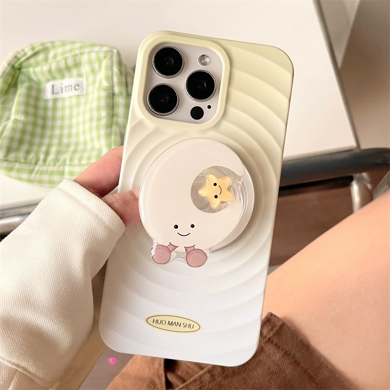 Giá đỡ điện thoại từ tính xoay ngôi sao mặt trăng Hàn Quốc cho giá đỡ hộp sạc không dây iPhone