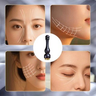 Máy mát xa da mặt FURNIGO, Pod sen nhỏ không sơn Công cụ chăm sóc da làm đẹp, Gỗ đàn hương bằng gỗ Chăm sóc da mặt
