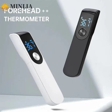 Nhiệt kế hồng ngoại kỹ thuật số MINLIA, Hướng dẫn Laser Nhiệt kế trán hiển thị độ C, Màn hình LCD báo động sốt Đo chính xác kế không tiếp xúc Nhiệt độ tai