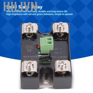 Hilivn Rơle trạng thái rắn Berm Điều khiển DC một kênh AC kép 1 pha SSR 24 480VAC dùng trong công nghiệp (25A(BERM-DK25DA))