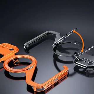 [JLK] Ốp Điện Thoại Kim Loại Hình Chữ Z Hợp Kim Nhôm Cho iPhone 17Air 17 Pro Max Không Khung Có Vỏ Bảo Vệ Vòng Từ Tính