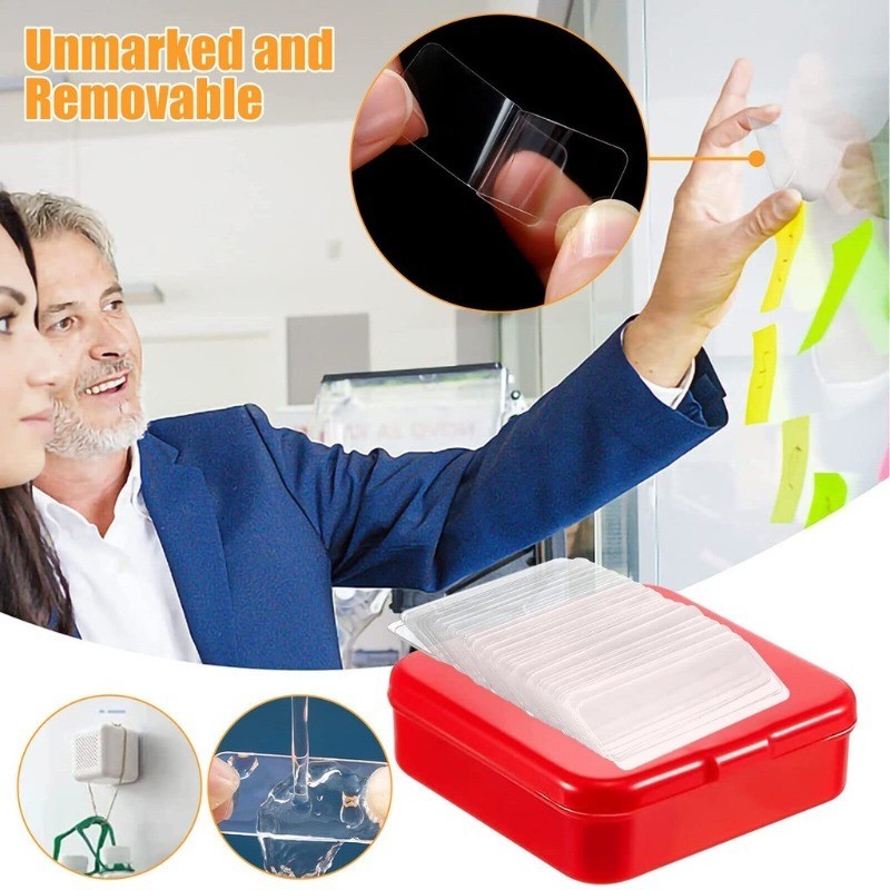 60 / 120 / 180 Cái Băng dính hai mặt PVC chống thấm nước / Miếng dán băng Nano siêu mạnh