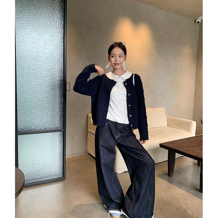 Milyfashion Áo Ren Trắng Bèo Nhún Như Búp Bê, Kiểu Dáng Ngọt Ngào Phong Cách Ballet