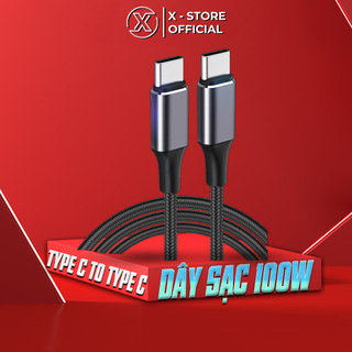 Cáp sạc 5A 100W Type C to Type C, dây sạc PD cho điện thoại, cáp dài 1.2m, cáp sạc 5A công nghệ mới nhất 2025 DS100w