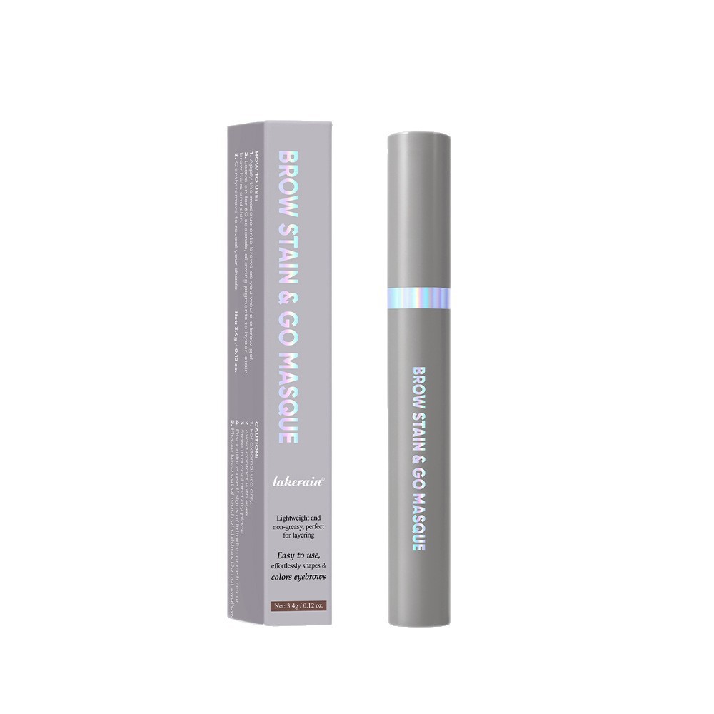 Lakerain Beauty Bút chì kẻ mày Bút nhuộm lông mày dạng lỏng Kem nhuộm lông mày
